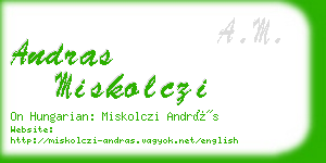 andras miskolczi business card